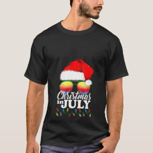 Kerstmis in juli Santa Hat Sunbril Summier T-shirt