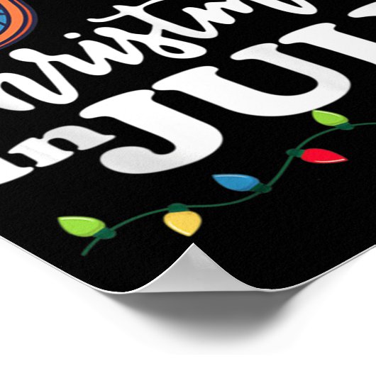 Kerstmis in juli Santa Hat Sunbril Vaca Poster (Hoek)