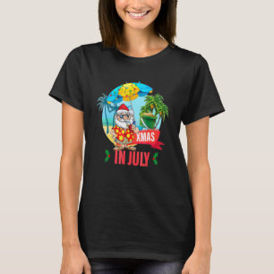 Kerstmis in juli Santa Hat Xmas Vaca T-shirt