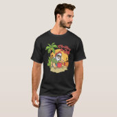 Kerstmis in juli Santa Hawaiian Summer Beach Vaca T-shirt (Voorkant volledig)