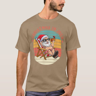 Kerstmis in juli Santa Hawaiian Summer T-shirt