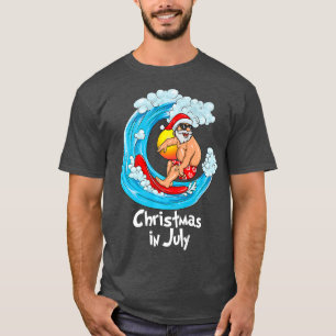 Kerstmis in juli - Santa Hawaiian Surfing - Summe T-shirt