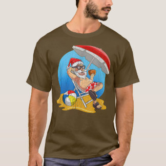 Kerstmis in juli Santa Hawaiian T T-shirt