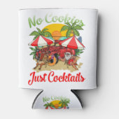 Kerstmis in juli Santa No Cookies Just Cocktails Blikjeskoeler (Voorkant)