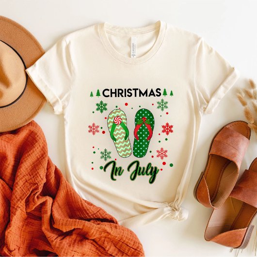 Kerstmis in juli Santa Surf Hawaïaanse Mannen Zome T-shirt