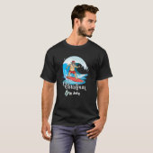Kerstmis in juli Santa Surf Summer Beach T-shirt (Voorkant volledig)