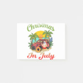 Kerstmis in juli Santa Surfen Zomer Post-it® Notes (Voorkant)