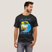 Kerstmis in juli Santa Surfing Summer die S nodig  T-shirt (Voorkant volledig)