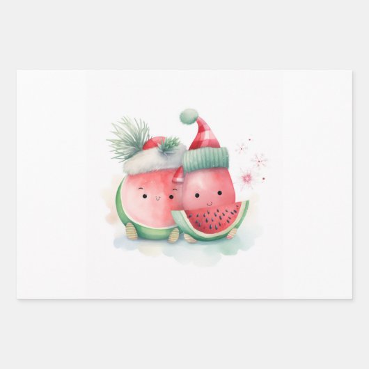 Kerstmis in juli schattig inpakpapier vel (Voorkant 3)