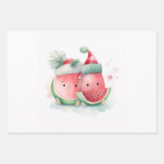 Kerstmis in juli schattig inpakpapier vel (Voorkant 2)