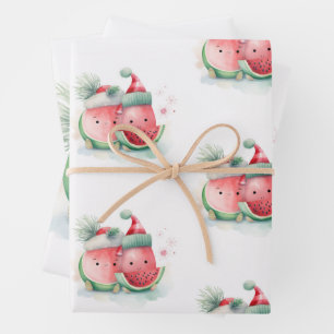 Kerstmis in juli schattig inpakpapier vel