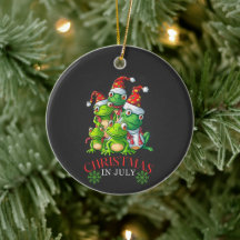 Kerstmis in juli Schattigee Santa Frogs Squad Trop