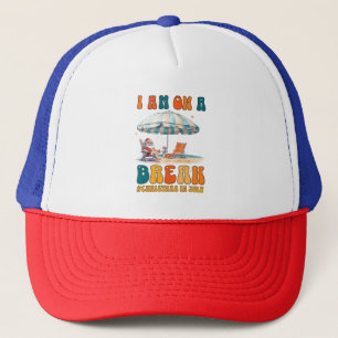 Kerstmis in juli Shirt Grappig Santa Summer Beac Trucker Pet