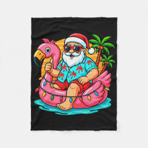 Kerstmis in juli shirt jongens kinderen kerstman f fleece deken