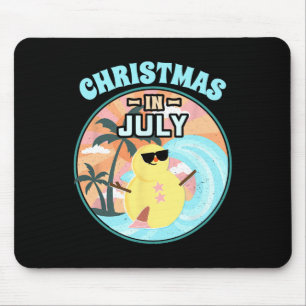 Kerstmis in juli shirt strand zomer vakantie shirt muismat