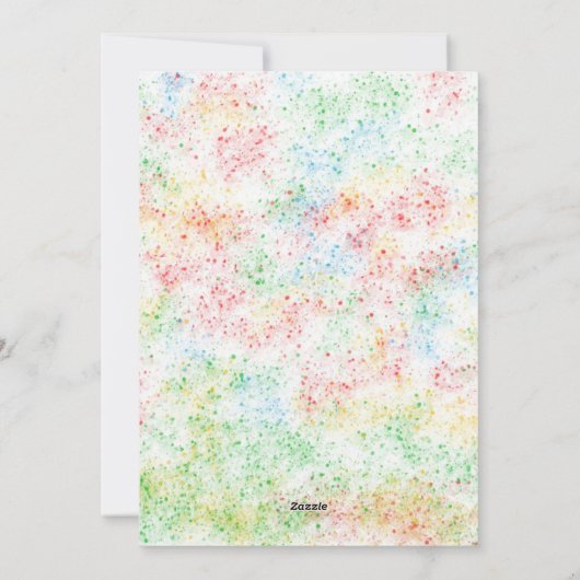 Kerstmis in juli Sinterklaas  Feestdagenkaart (Achterkant)