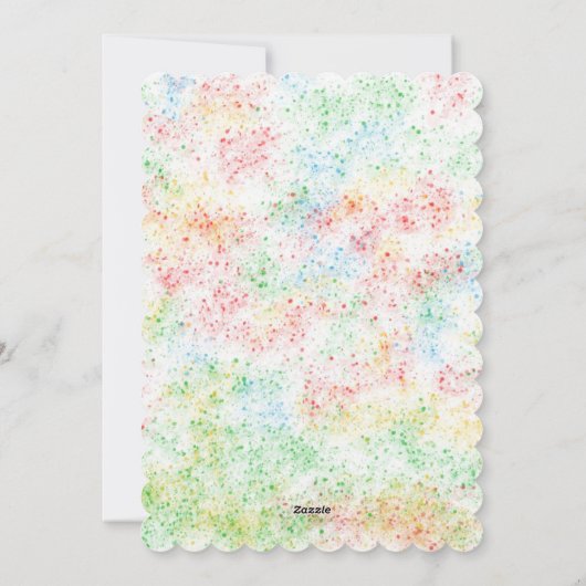 Kerstmis in juli Sinterklaas  Feestdagenkaart (Achterkant)