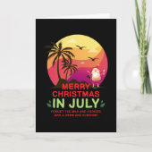 Kerstmis in juli Sinterklaas Kaart (Voorkant)