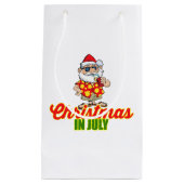 Kerstmis in juli Sinterklaas Patriottisch USA Sung Klein Cadeauzakje (Voorkant)