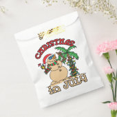 Kerstmis in juli Snowman Sand Beach Bedankzakje (Gezegeld)