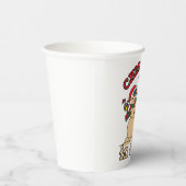 Kerstmis in juli Snowman Sand Beach Papieren Bekers (Rechts)