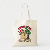 Kerstmis in juli Snowman Sand Beach Tote Bag (Voorkant)