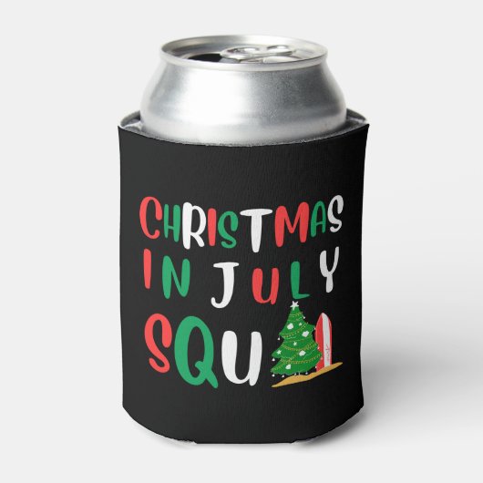 Kerstmis in juli Squad Blikjeskoeler (Blikje Voorkant)