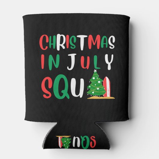 Kerstmis in juli Squad Blikjeskoeler (Achterkant)