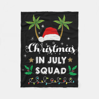 Kerstmis in juli squad grappige zomer Xmas Santa H Fleece Deken