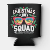 Kerstmis in juli squad zonnebril zomer strand blikjeskoeler (Voorkant)