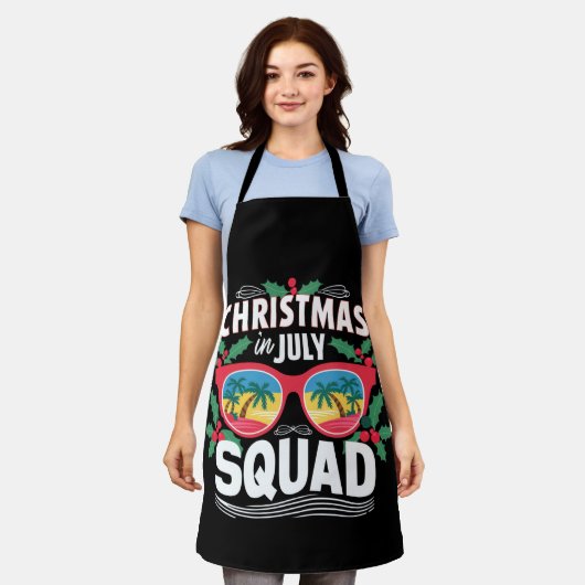 Kerstmis in juli squad zonnebril zomer strand schort (Gedragen)