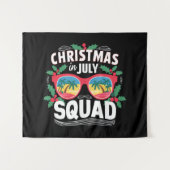 Kerstmis in juli squad zonnebril zomer strand wandkleed (Voorkant (horizontaal))