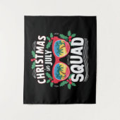 Kerstmis in juli squad zonnebril zomer strand wandkleed (Voorkant)