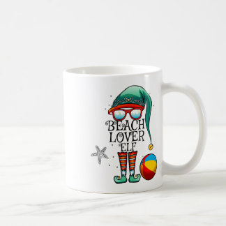 Kerstmis in juli strandliefhebber elf bijpassende koffiemok