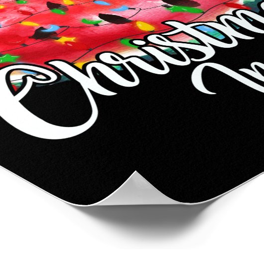 Kerstmis in juli Summer Design Melon Kerstmis Poster (Hoek)