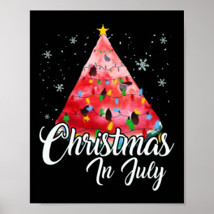 Kerstmis in juli Summer Design Melon Kerstmis Poster
