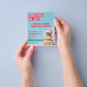 Kerstmis in juli Summer Party Flyer (Hand)