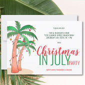 Kerstmis in juli Summer Party Kaart