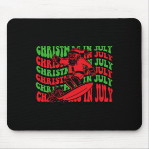 Kerstmis in juli surfen Funny Groovy surfen San Muismat