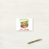 Kerstmis in juli Surfen Zomer Watermeloen Post-it® Notes (Op bureau)