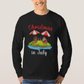Kerstmis in juli t-shirt (Voorkant)