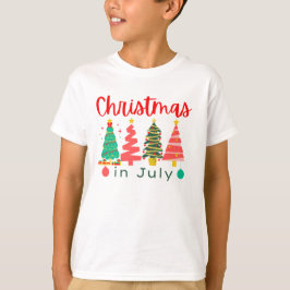 Kerstmis in juli t-shirt