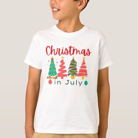Kerstmis in juli t-shirt (Voorkant)