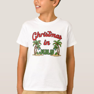 Kerstmis in juli t-shirt