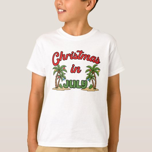 Kerstmis in juli t-shirt (Voorkant)