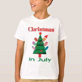 Kerstmis in juli t-shirt