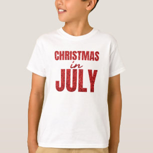 Kerstmis in juli t-shirt