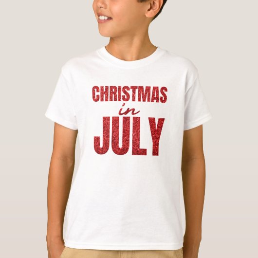 Kerstmis in juli t-shirt (Voorkant)