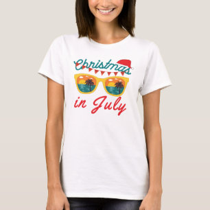 Kerstmis in juli t-shirt