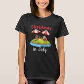 Kerstmis in juli t-shirt (Voorkant)
